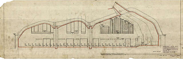 Old architectural drawing