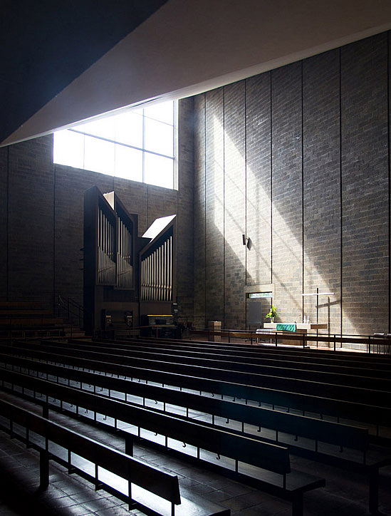 Interior of a modernist church