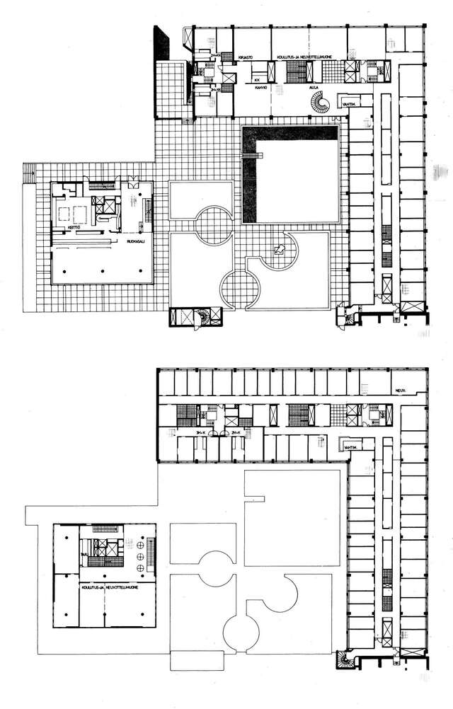 First floor and second floor