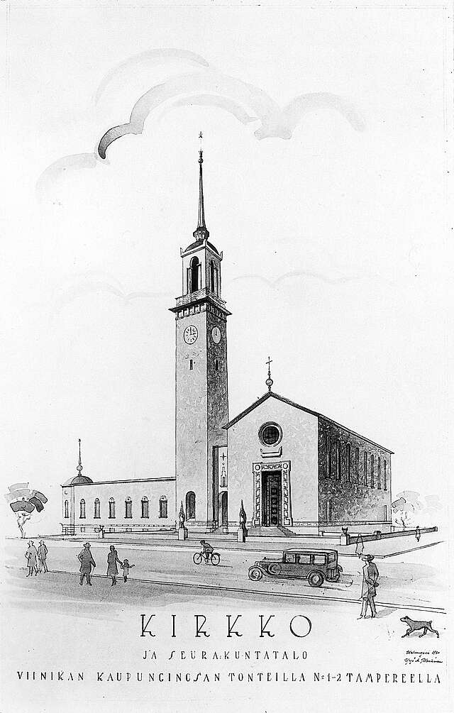Perspective plan of Viinikka Church