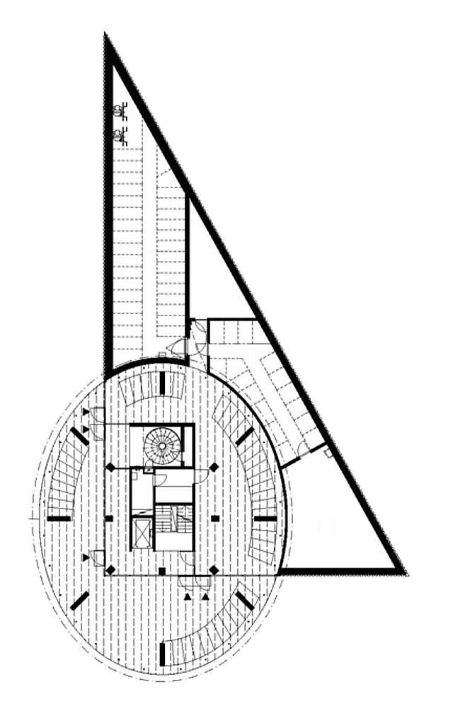 Floor plan of the entrance floor