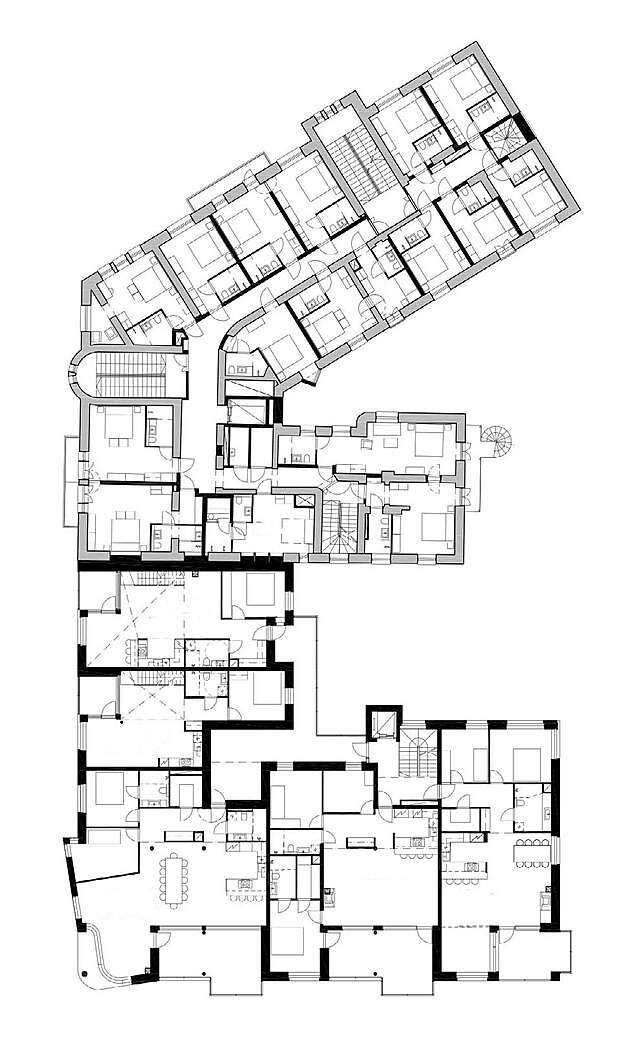 Floor plan of the third floor.