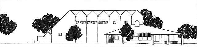 North west elevation plan