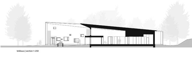 Section plan of Ruukki Healthcare Centre