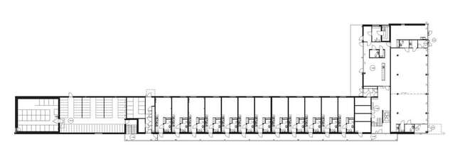 Floor plan of thr second floor (House 1).
