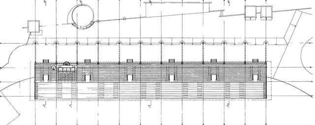 Floor plan of the upper stand