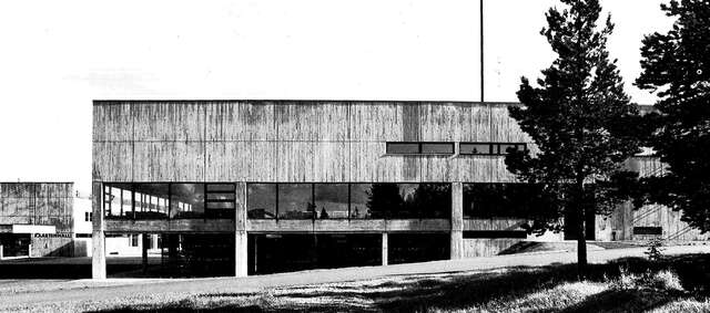 North elevation of the soldier's home mess