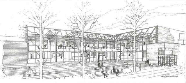 Perspective of the main entrance