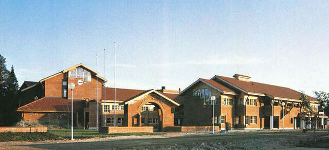 North elevation of Oulunsalo Municipal Offices