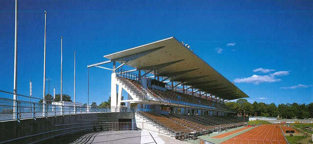 Grand stand of the stadium