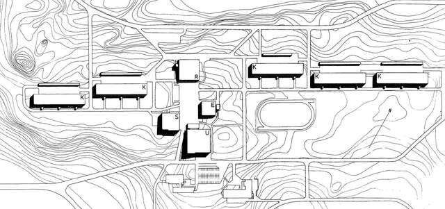 Site plan of the garrison area