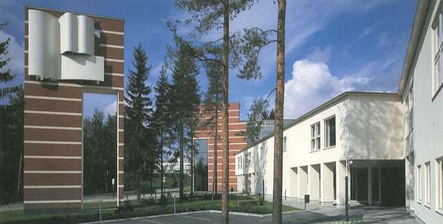 Forecourt and belltower