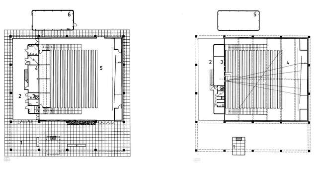 Floor plans of the cinema