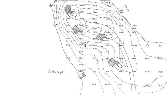 A black and white hand drawn picture of the map.