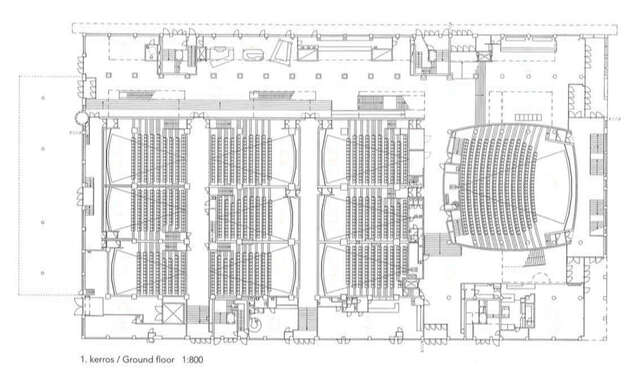 Floor plan of the ground floor.