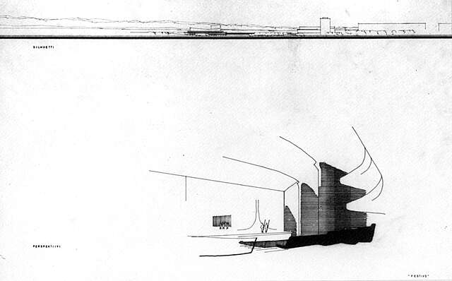 Side elevation and perspective drawing.