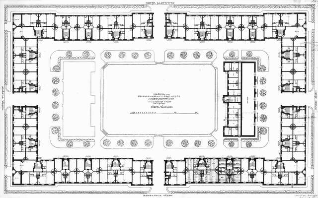 Floorplan of a worker's housing from the 1920s