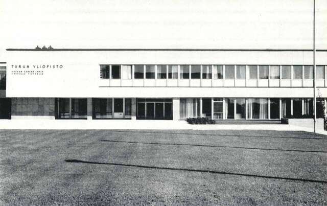 Main building, west elevation