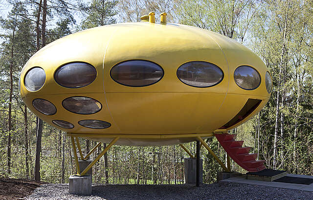 Prefabricated plastic Futuro House