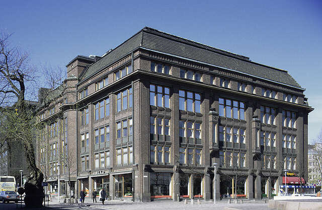 Streetview and a building with a brick façade
