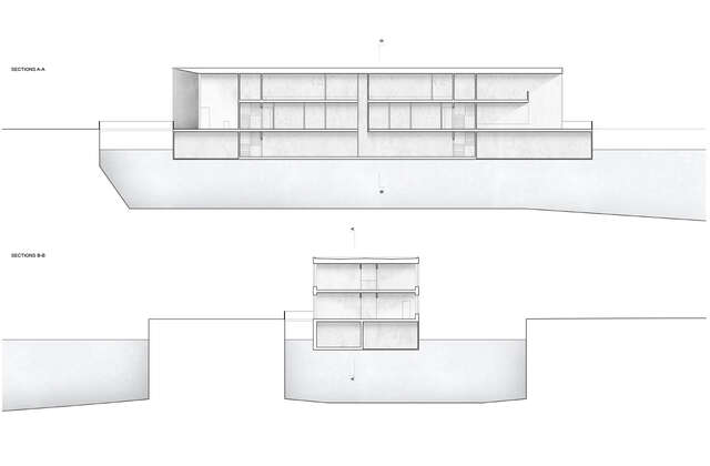 Side elevation of the shipping headquarters