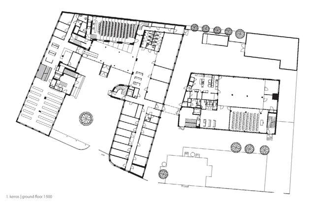 Floor plan of the ground floor.