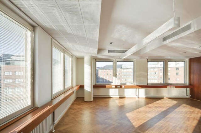 Empty office space with natural light