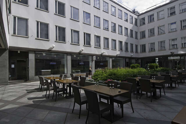 Courtyard of an office building