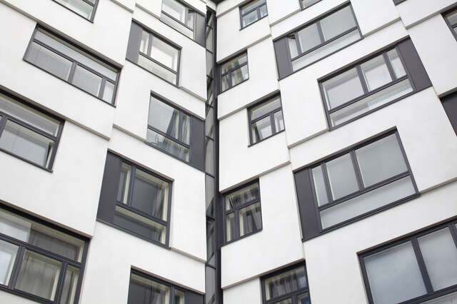 Fenestration with differing squares of windows