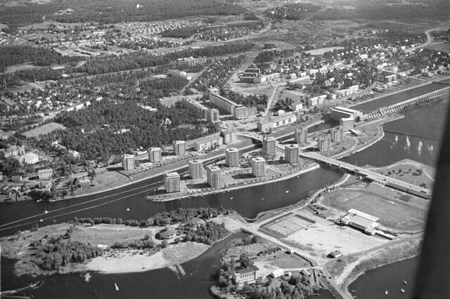 Koskikeskus 1964 Oulun k Suomen Ilmakuva Oy Ä5128 35k