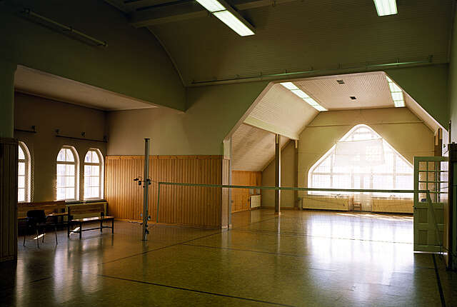Interior of a fire station