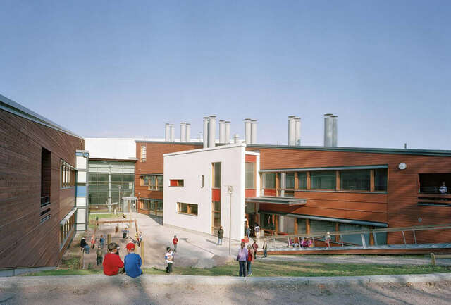 View from the schoolyard