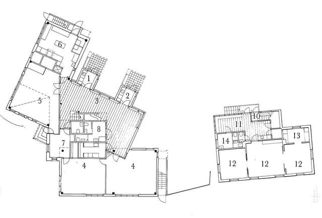 Ground floor's floor plan
