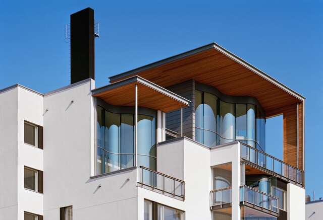 Elevation of a block of flats