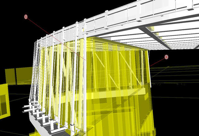 Close-up detail of structure