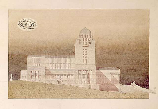 Drawing of a possible Parliament House.
