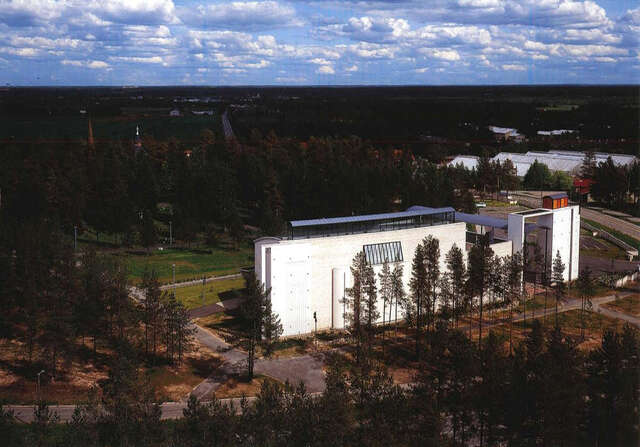 Aerial view of Kempele Holy Trinity Church from the south