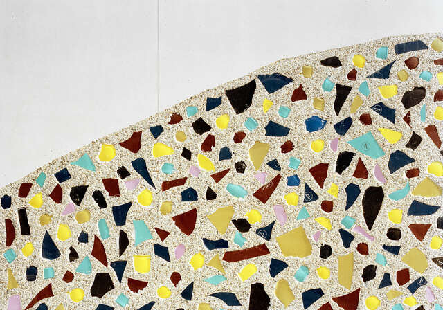 Close up shot of the mosaic