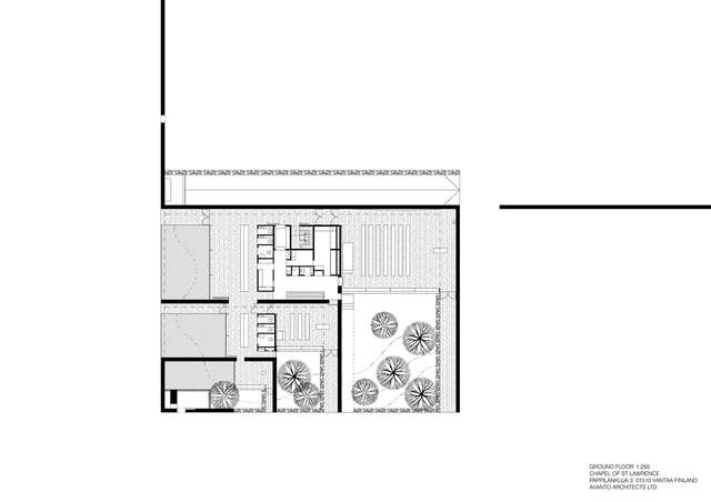 Floorplan of a funerary chapel