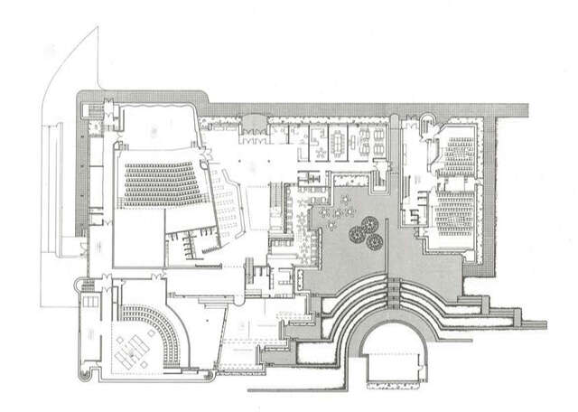 Ground floor's floor plan of Kuusankoski Hall