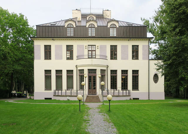 Facade on an old villa.