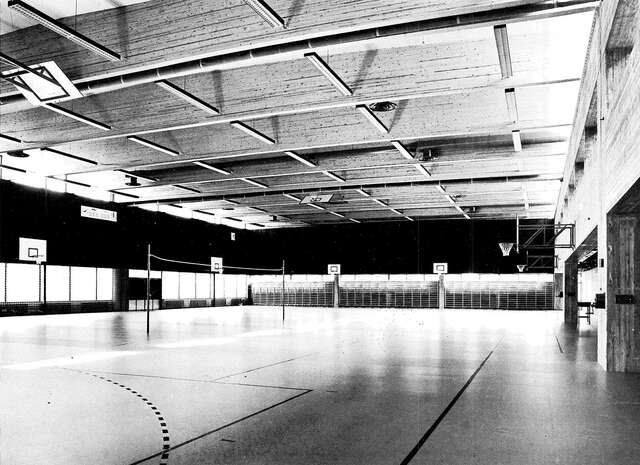 Interior of the gym.