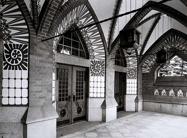 Art Nouveau style main entrance