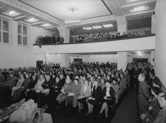 Assembly hall in the wartime