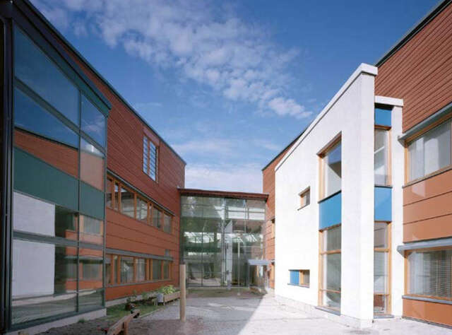 View from the schoolyard