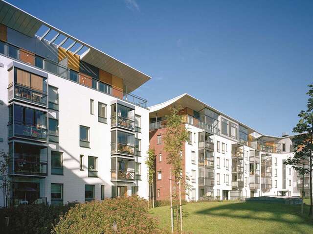 Courtyard of a residential block.