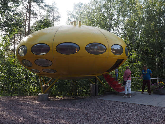 Prefabricated plastic Futuro House