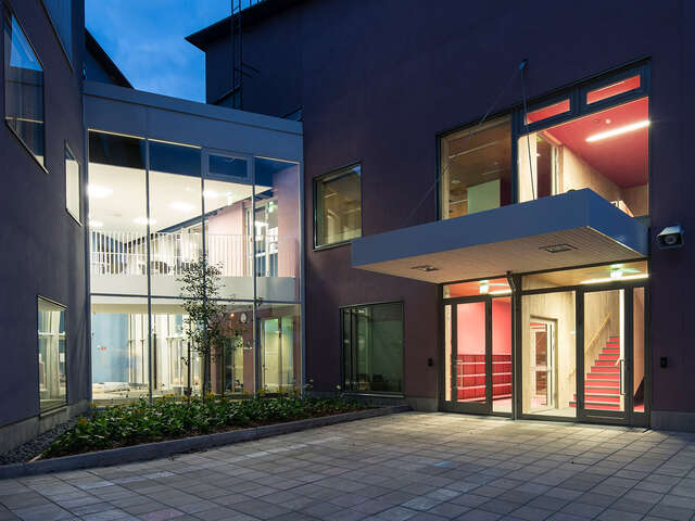 Entrance to the school building.