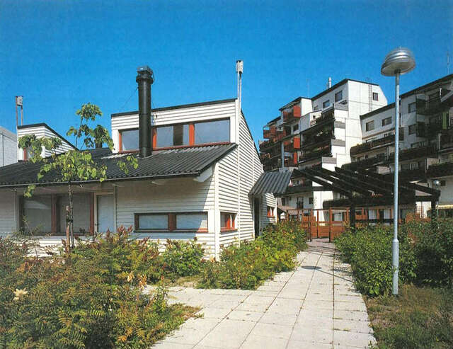 View of the block yard