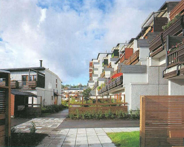 View of the block yard